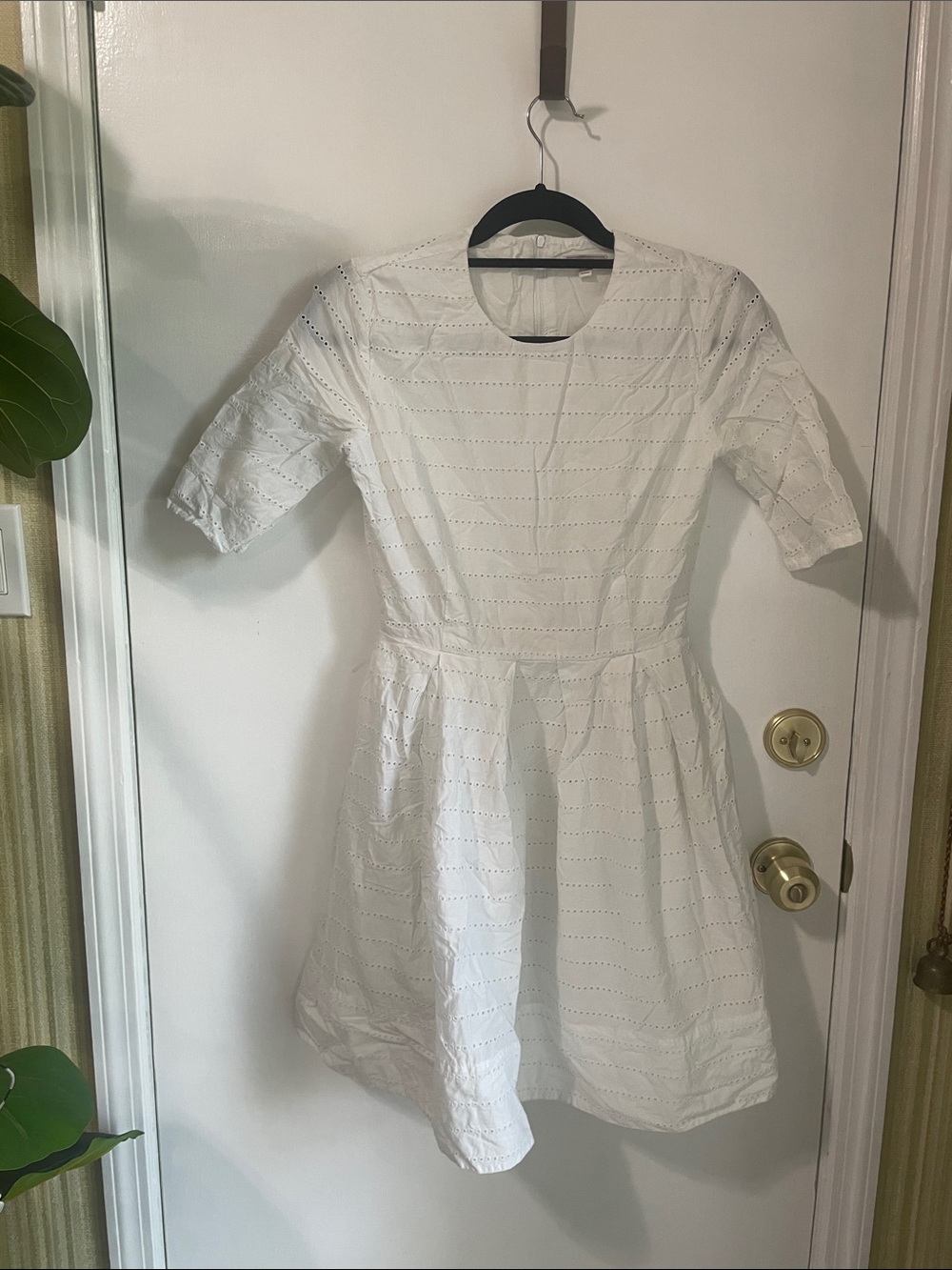 GAP White Flared Dress size 2
